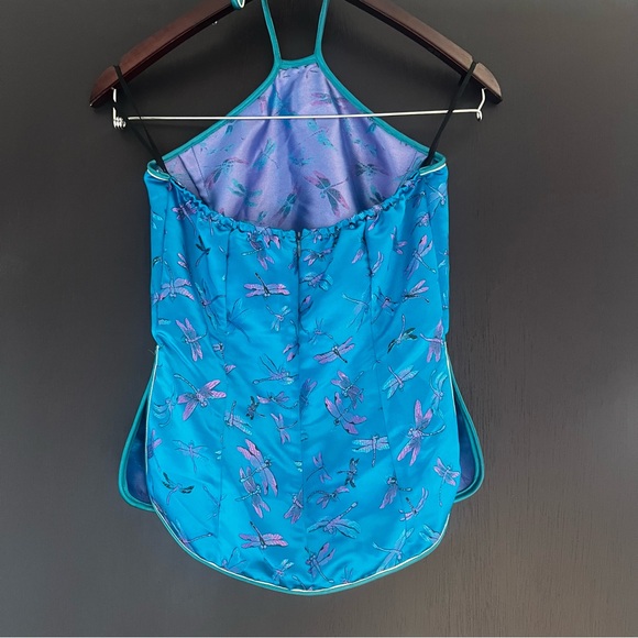 Vintage Dragonfly 100% Silk Cheongsam Tie Halter - Picture 4 of 13